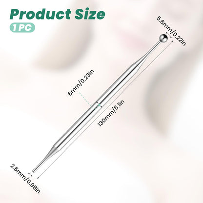 Acupuncture Pens Dual Head Facial Reflexology Tool – Stainless Steel 5.1in