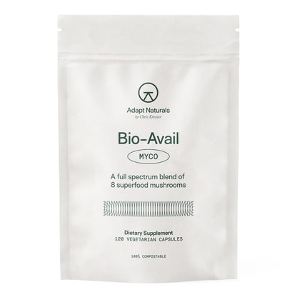 Adapt Naturals Bio-Avail Myco – 8-in-1 Bioavailable Mushroom Supplement | 120 Capsules