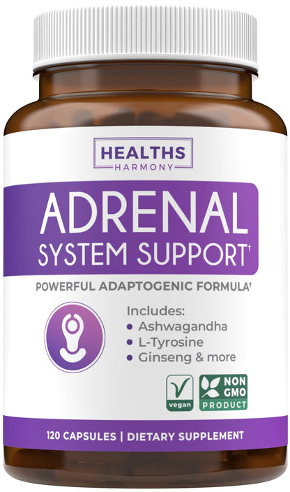 Adrenal Support & Cortisol Manager (Non-GMO) – 120 Capsules