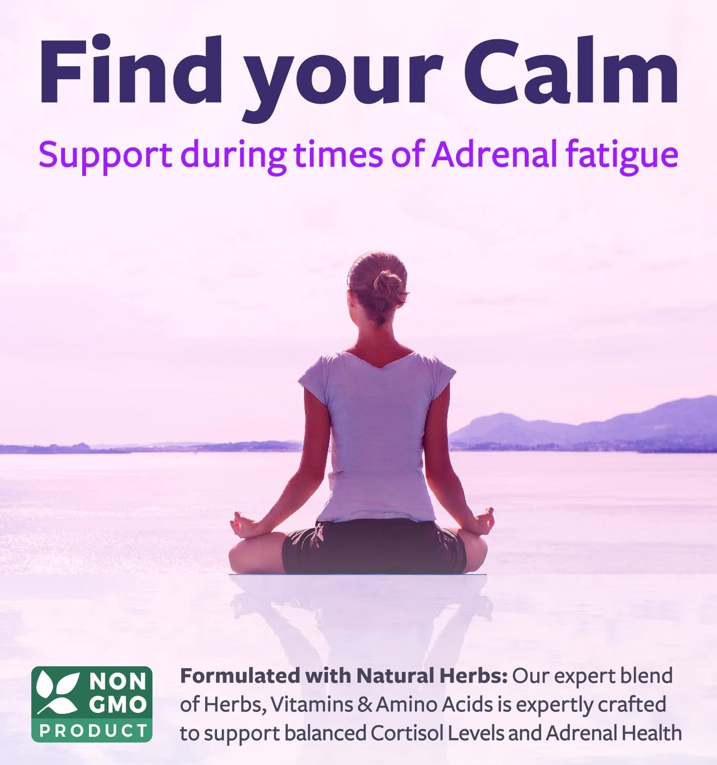 Adrenal Support & Cortisol Manager (Non-GMO) – 120 Capsules
