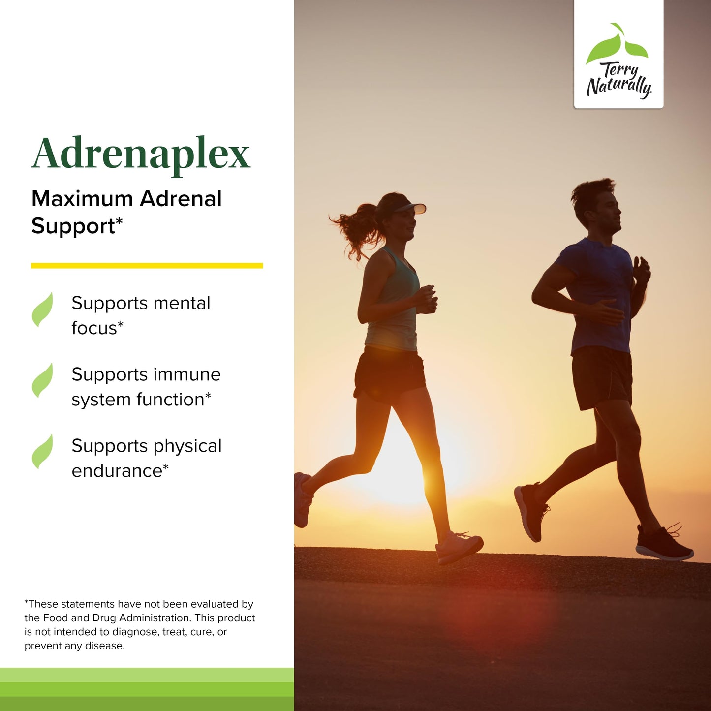 Terry Naturally Adrenaplex - Adrenal Support with Vitamins C & B6, 60 Capsules