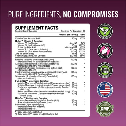 Approved Science Adrenasyl Adrenal Gland Support 180 Count – Pack of 1