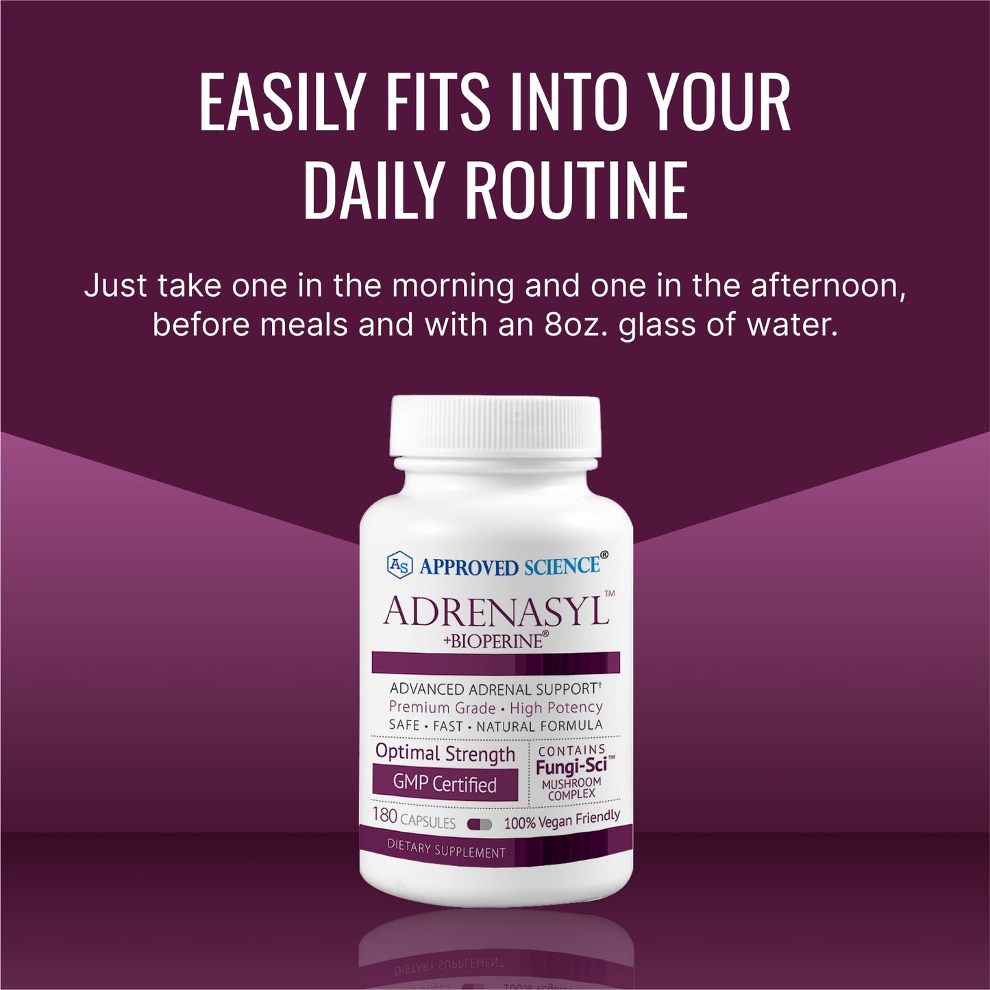 Approved Science Adrenasyl Adrenal Gland Support 180 Count – Pack of 1