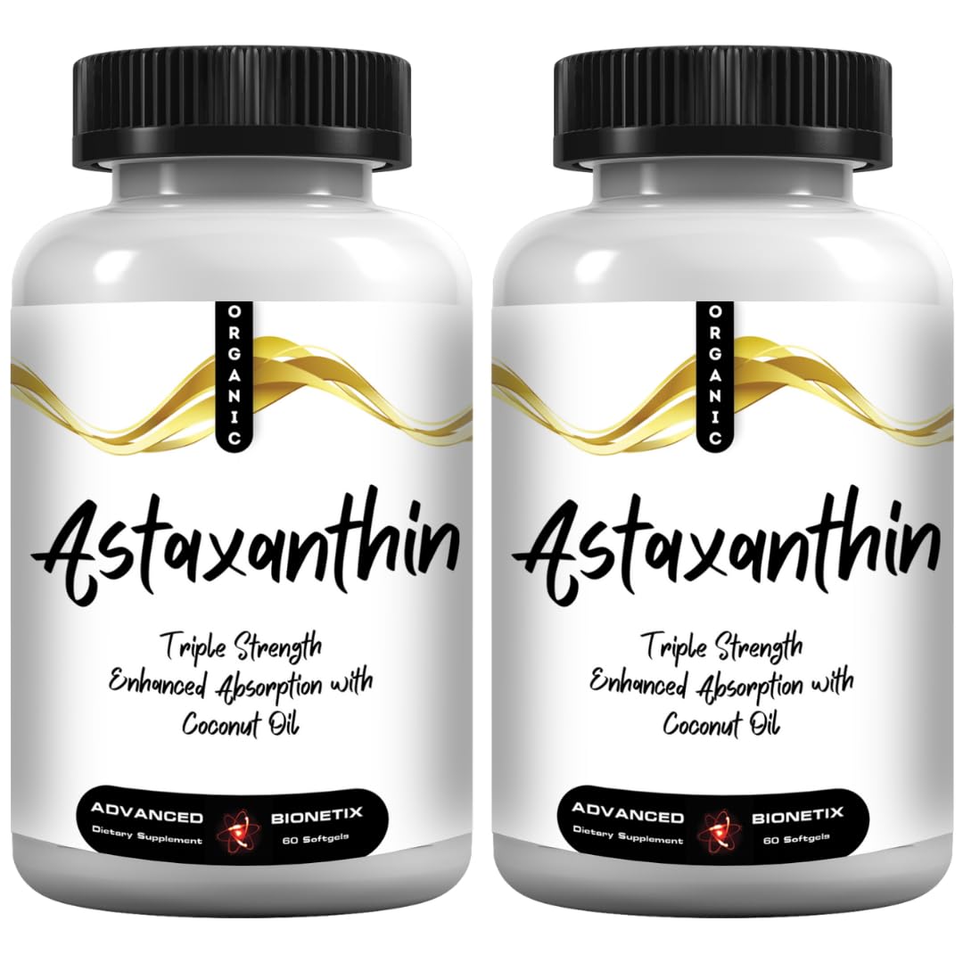 Advanced Bionetix AstaQuil Astaxanthin 12mg - 2 Pack, 120 Softgels