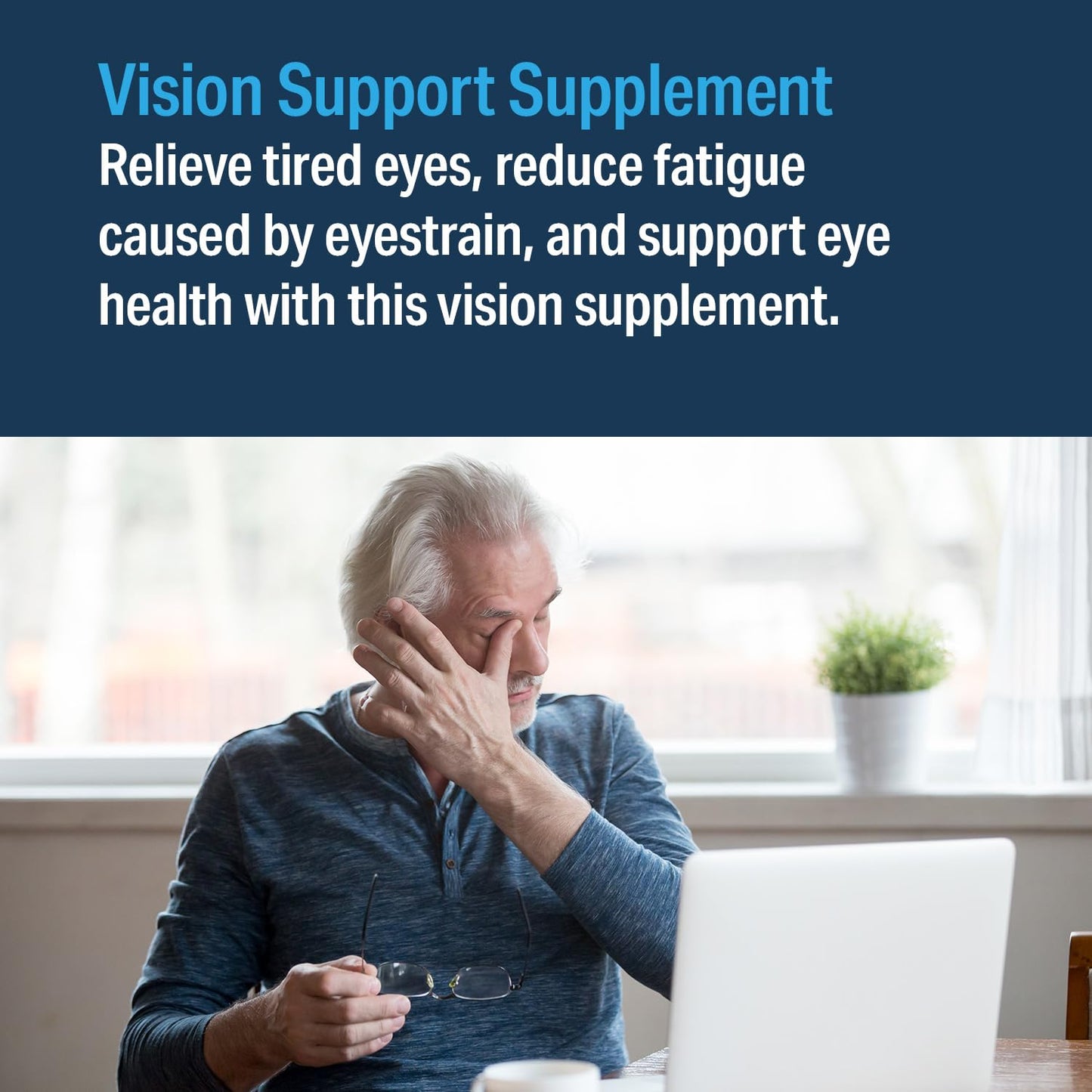 Advanced Vision Formula – Eye Vitamins with Lutein & Zeaxanthin | Gluten Free, Vegan (60 Tablets)