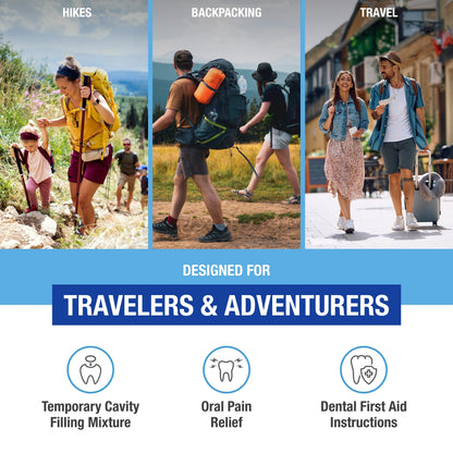 Adventure Medical Kits Dental Medic Kit - Travel Dental Emergency Kit with Orasol Gel & Temporary Cavity Filling