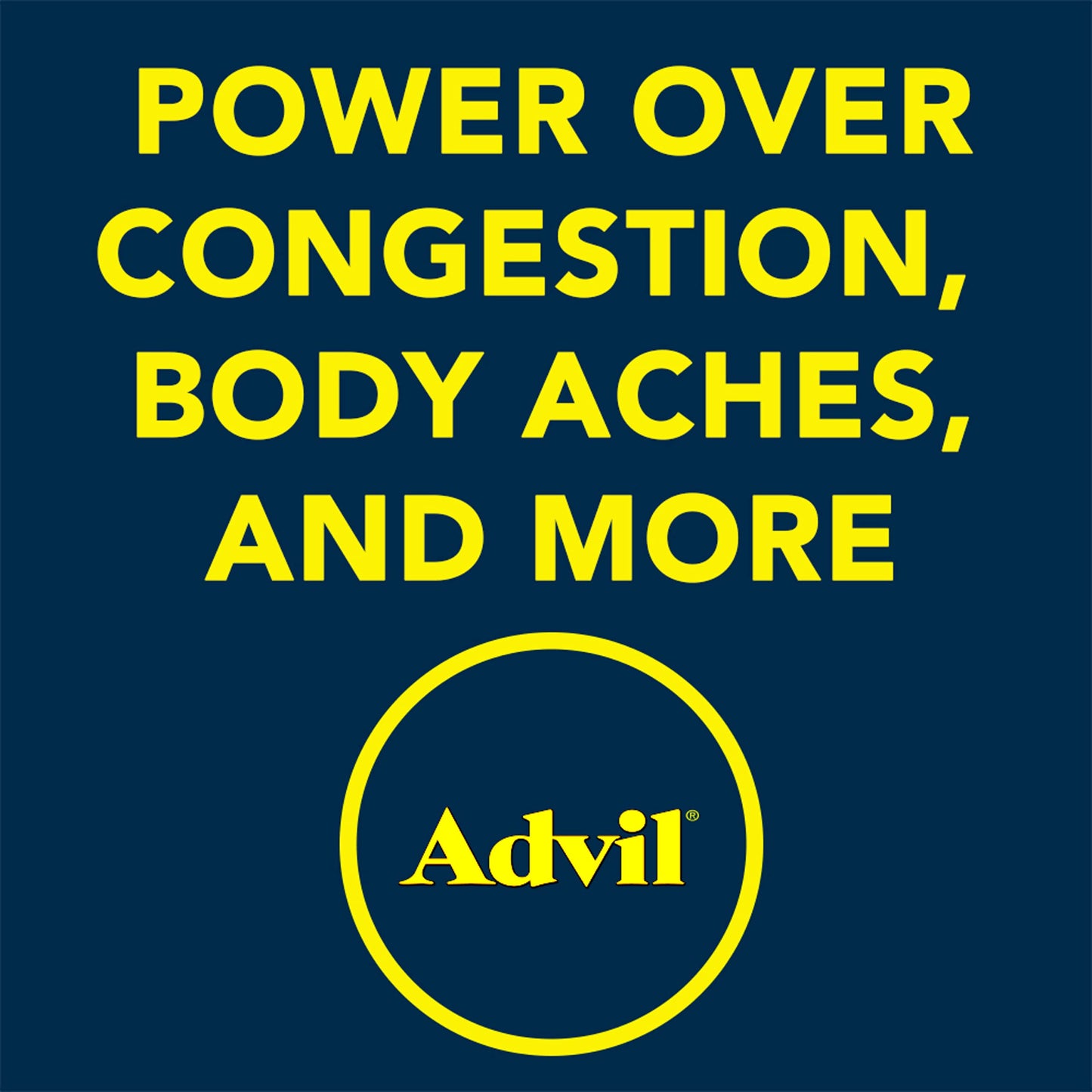 Advil Sinus Congestion and Pain Relief — Ibuprofen 200mg + Phenylephrine HCl 10mg, 50 Coated Tablets