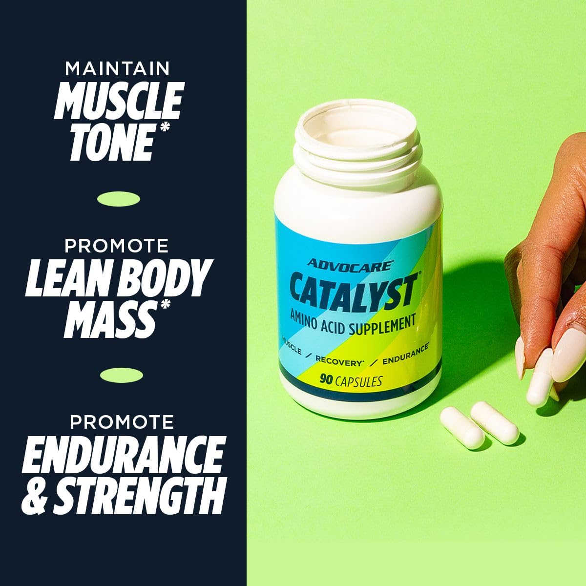 AdvoCare Catalyst BCAA with L-Arginine & L-Glutamine – 90 Capsules