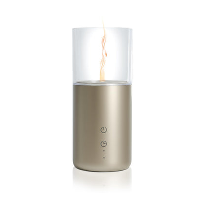 Aeeteek Essential Oil Diffuser – Candlelight Flame, Cordless 32ml with Night Light