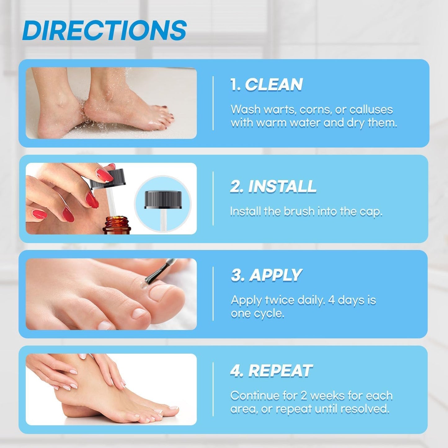 Aemerry Wart Corn Callus Remover – Maximum Strength Liquid Salicylic Acid for Feet (30ml)