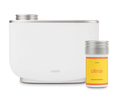 Aera Waterless Essential Oil Diffuser + Citrus Refill for Large Rooms (500–1000 sq ft) | Alexa & App Control