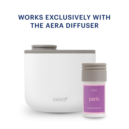 Aera Mini Destinations Paris – Essential Oil for Home (Floral, Champagne & Macarons) | Capsule Diffuser