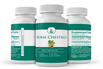 Pure Original Ingredients Horse Chestnut 100 Capsules | Always Pure, No Additives or Fillers | Lab Verified
