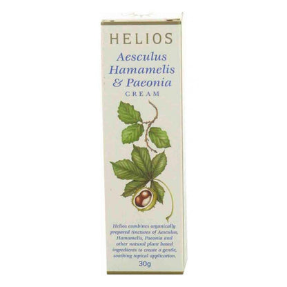 Helios Aesculus, Hamamelis & Paeonia Cream – Gentle hemorrhoid comfort & leg support