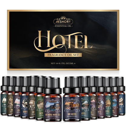 Hotel Diffuser Oils Set – 14Pcs Luxury Fragrance Oils for Diffusers, Soaps & Candles