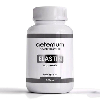 Aeternum Elastin 500mg Capsules – 180 Count | Marine Elastin for Skin Elasticity