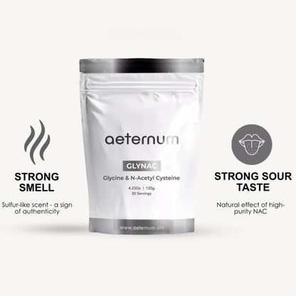 Aeternum GLYNAC Powder 120g – GlyNAC for Cellular & Mitochondrial Health