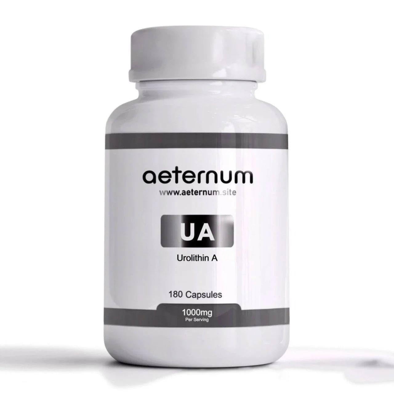Aeternum Urolithin A UA Capsules 500mg - 180 Capsules (1000mg per Serving)