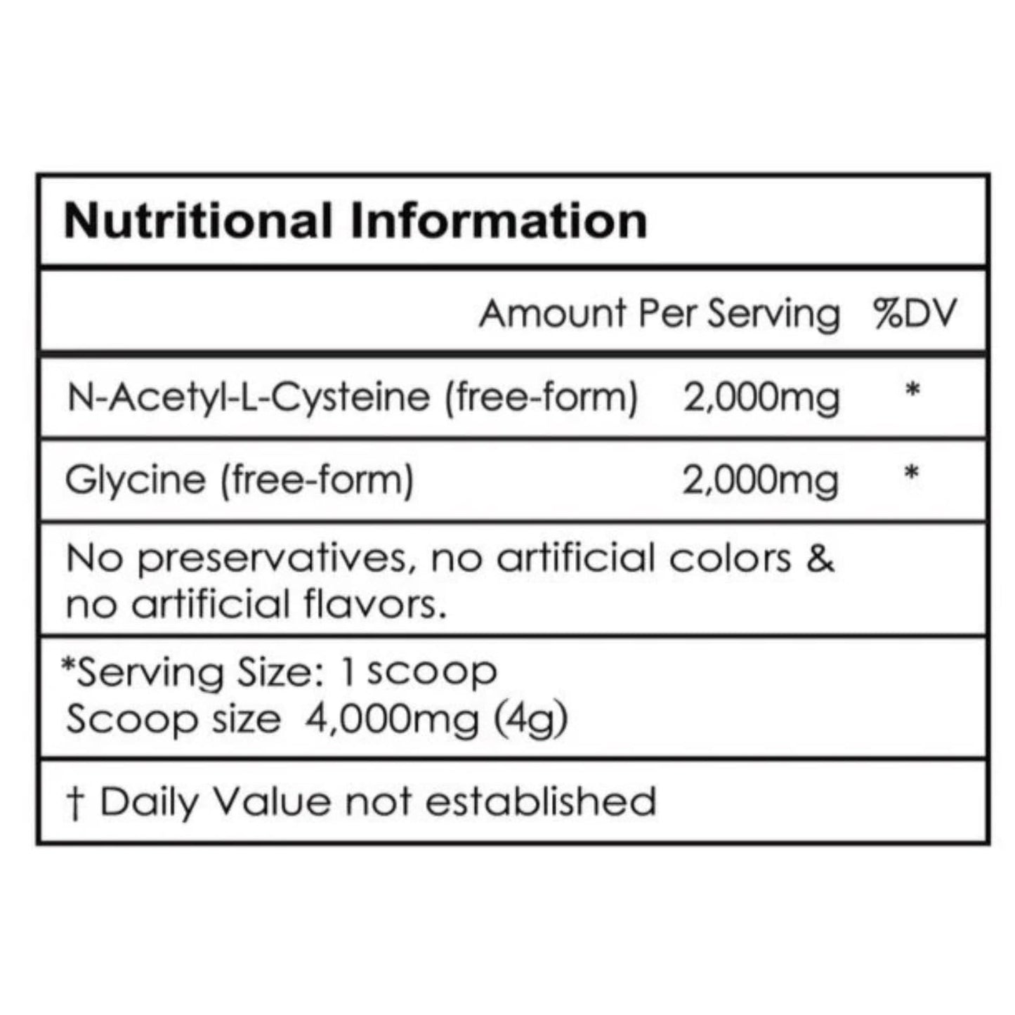 Aeternum GlyNAC Powder 120g - Supports Cellular & Mitochondrial Health