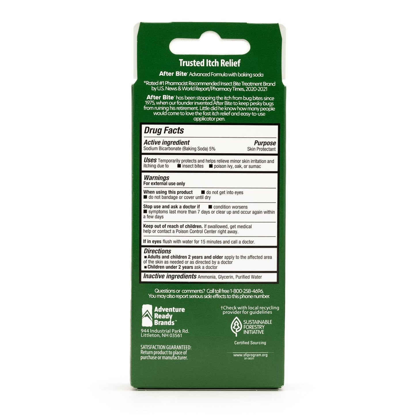 After Bite Advanced Formula Itch Relief Pen – 0.5 oz, 4 Pack (Sodium Bicarbonate)