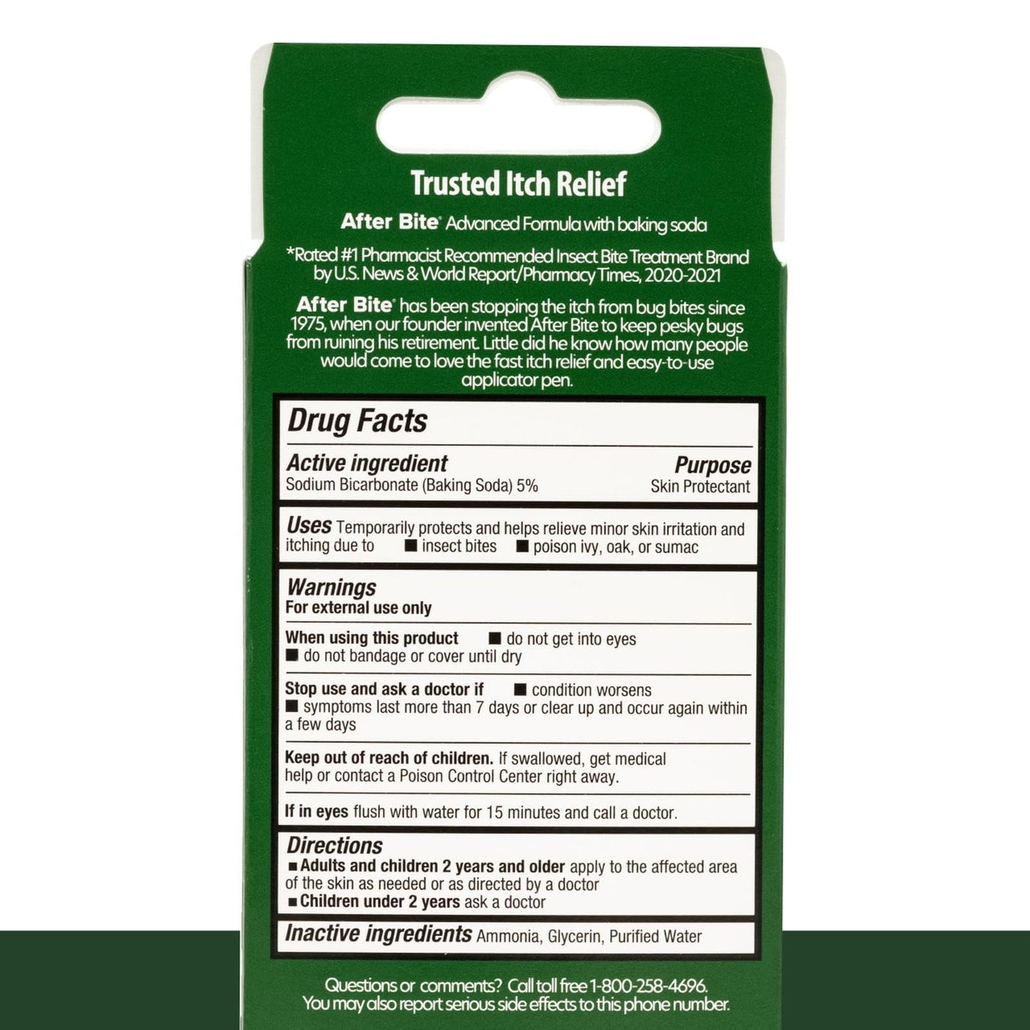 After Bite Advanced Formula Itch Relief Pen – 0.5 oz, 4 Pack (Sodium Bicarbonate)