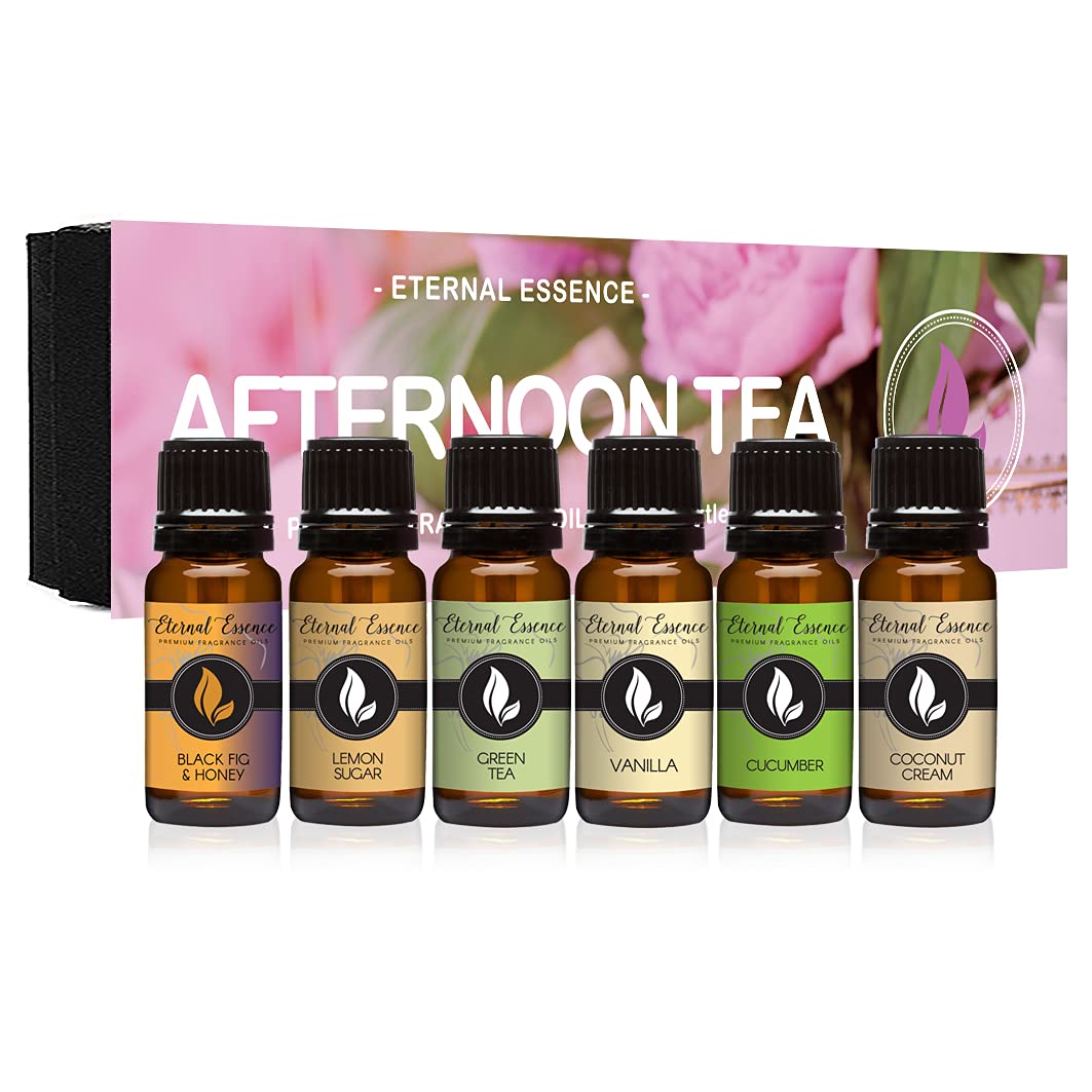 Eternal Essence Oils Afternoon Tea Set of 6 Premium Fragrance Oils - 10ml each