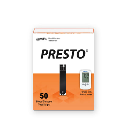 AgaMatrix Presto Test Strips – 50 Count | For AgaMatrix Presto Meter Only