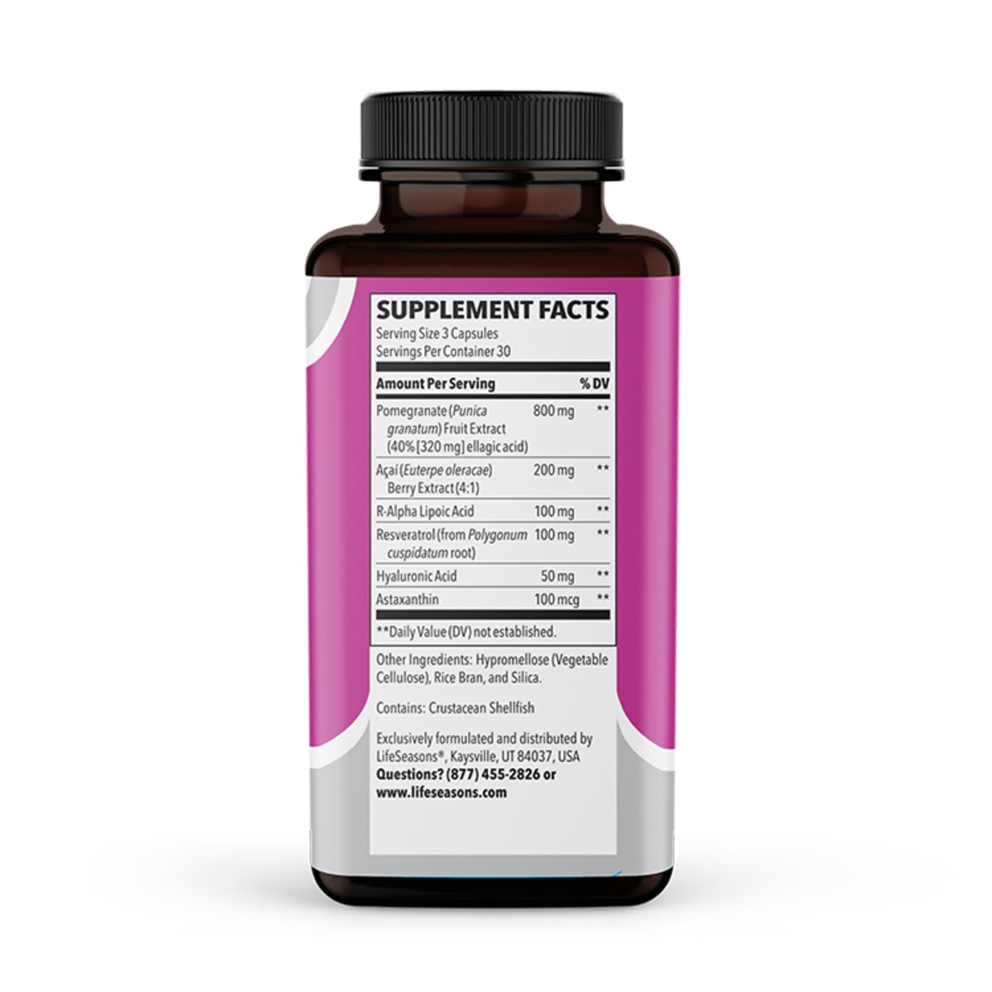 LifeSeasons Ageless Skincare – Anti-Aging Antioxidant Supplement | 90 Capsules
