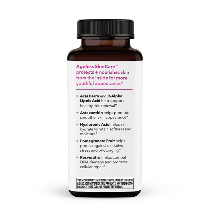 LifeSeasons Ageless Skincare – Anti-Aging Antioxidant Supplement | 90 Capsules