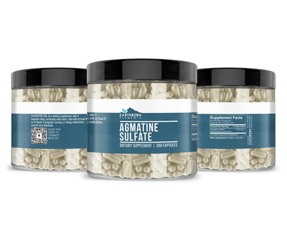 Earthborn Elements Agmatine Sulfate - 200 Caps | Pure & Undiluted, No Additives