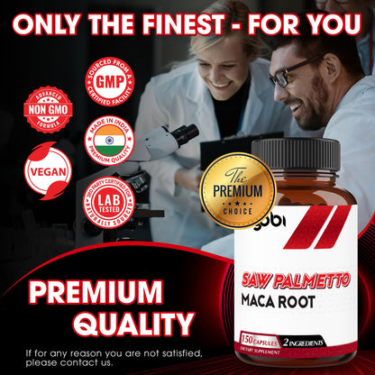 Agobi Saw Palmetto + Maca Root – Hair Health & Energy (150 Veggie Caps)