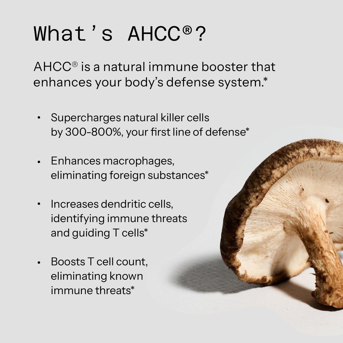 Quality of Life Kinoko Platinum AHCC 750mg – Immune Support & NK Cell Activity | 60 Veggie Capsules