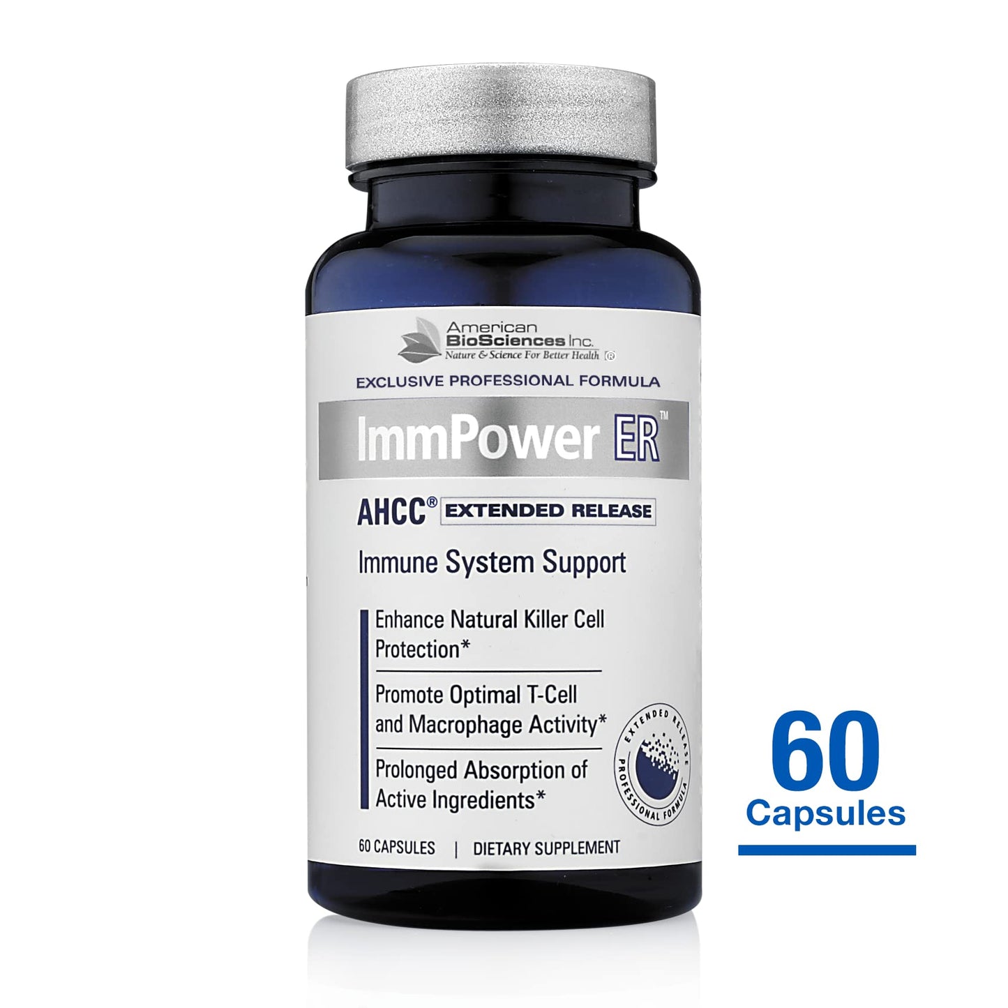 American BioSciences ImmPower ER AHCC – Extended Release Immune Support (60 Caps, 500 mg)