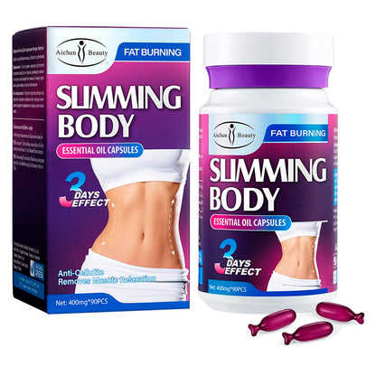 AICHUN BEAUTY Slimming Body Essential Oil Capsules – Anti-Cellulite & Fat Burning (400mg x 90pcs)