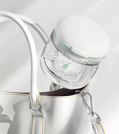 Aidarmoll Denture Bath Cup – Retainer Case & Night Guard Holder with Drain Tray