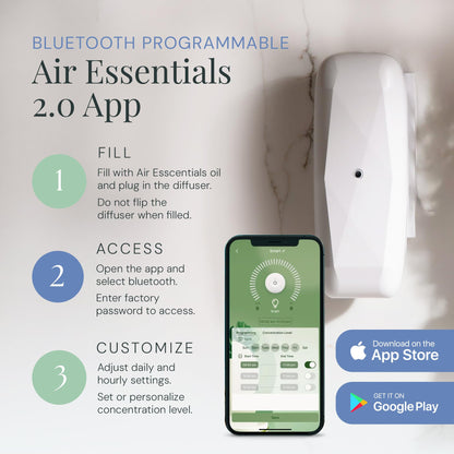 Air Esscentials Diamond Gift Set | Pet-Friendly Bluetooth Diffuser White