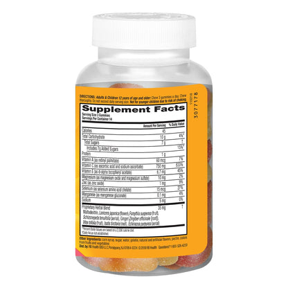 Airborne 750mg Vitamin C Immune Support Gummies for Adults - Assorted Fruit Flavor, Gluten Free - 42 Gummies (2 Pack)