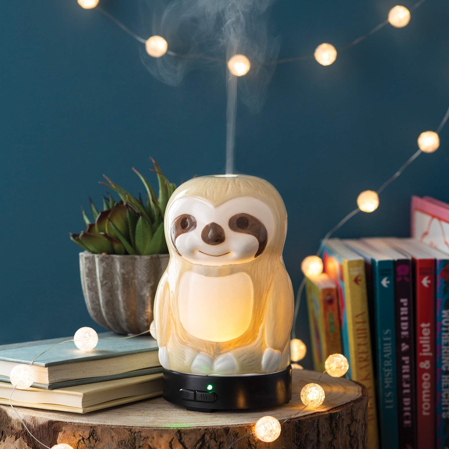Airome Sloth Medium Essential Oil Diffuser – 100 mL Ultrasonic Diffuser with 8 LED Colors