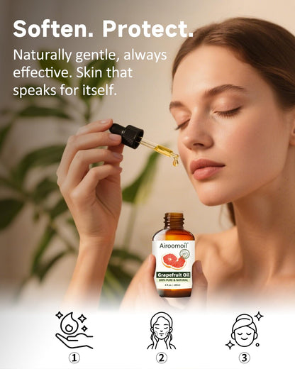 Airoomoil Grapefruit Essential Oil - Pure Citrus Scent for Diffusers & DIY (4 Oz)