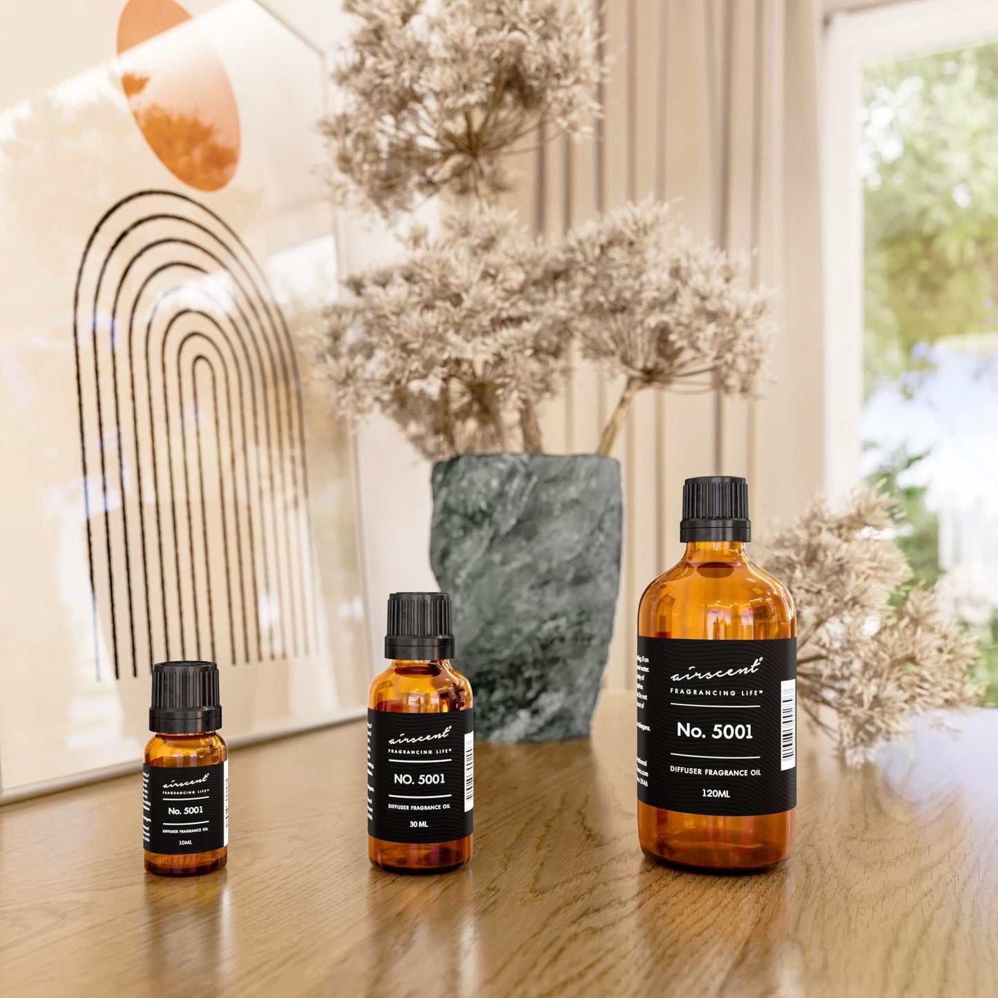 AirScent Baccarat Rouge Inspired Diffuser Oil - Premium Fragrance Oil 120 mL (4 fl oz) - Diffuser & Crafting