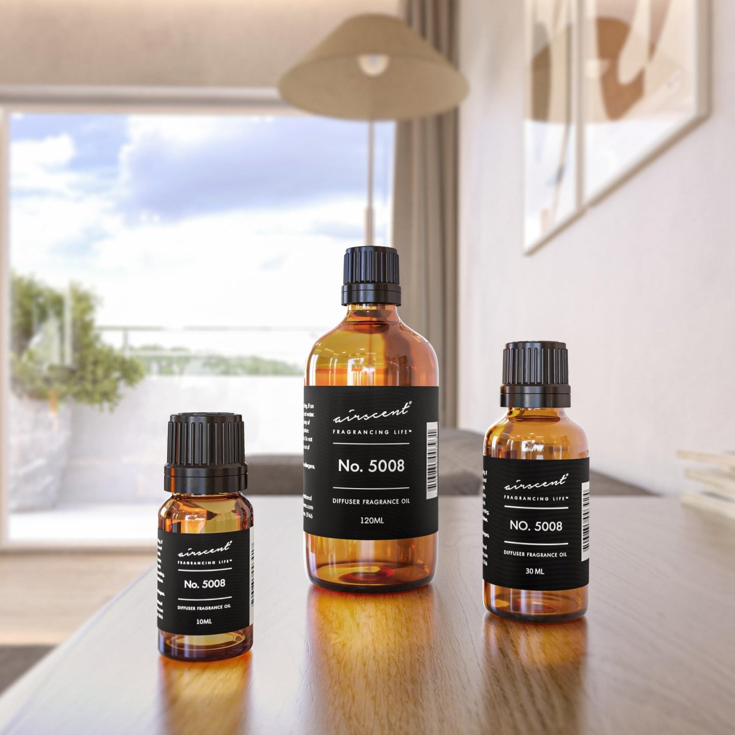 AirScent Diffuser Oil – Tobacco Vanille Inspired Perfume Dupe No. 5008 (120 ml) – Fragrance Oil for Diffusers & Crafting