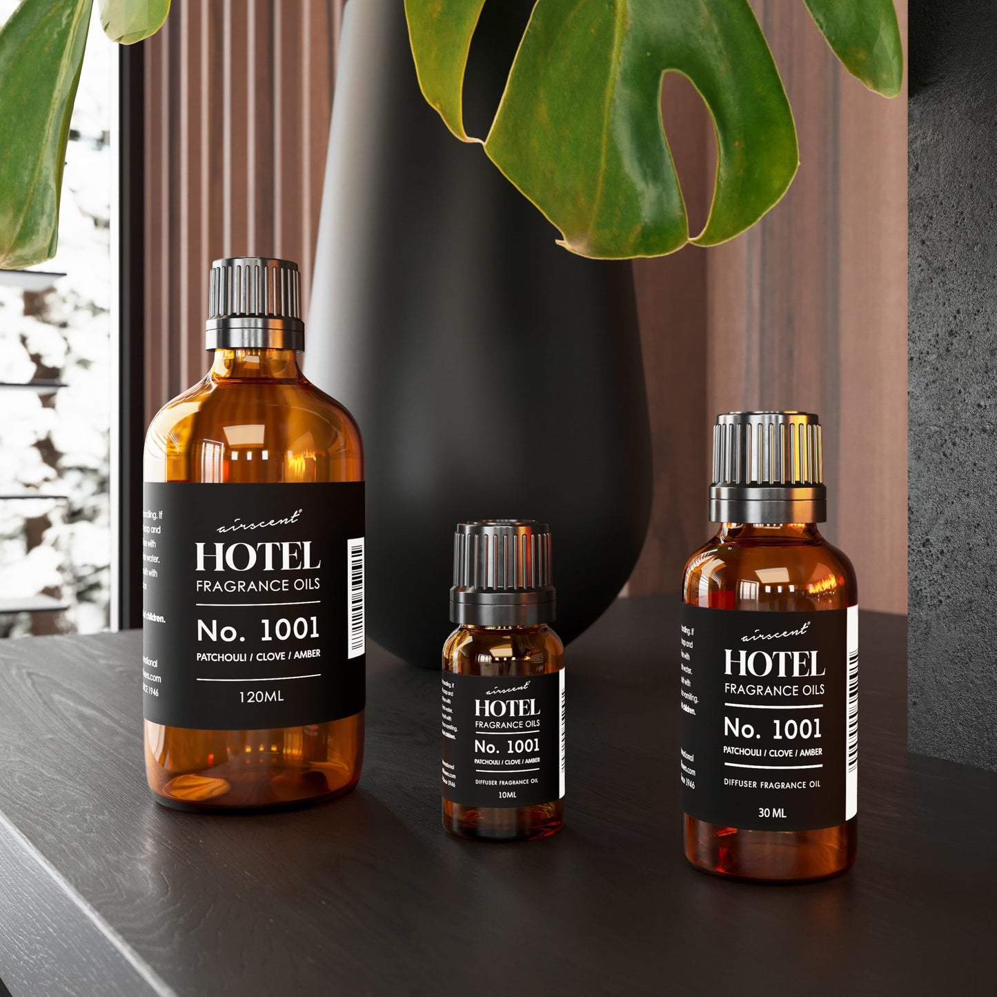 AirScent Hotel Diffuser Oil No. 1001 – Patchouli Clove Amber | Premium Fragrance Oil 120 mL