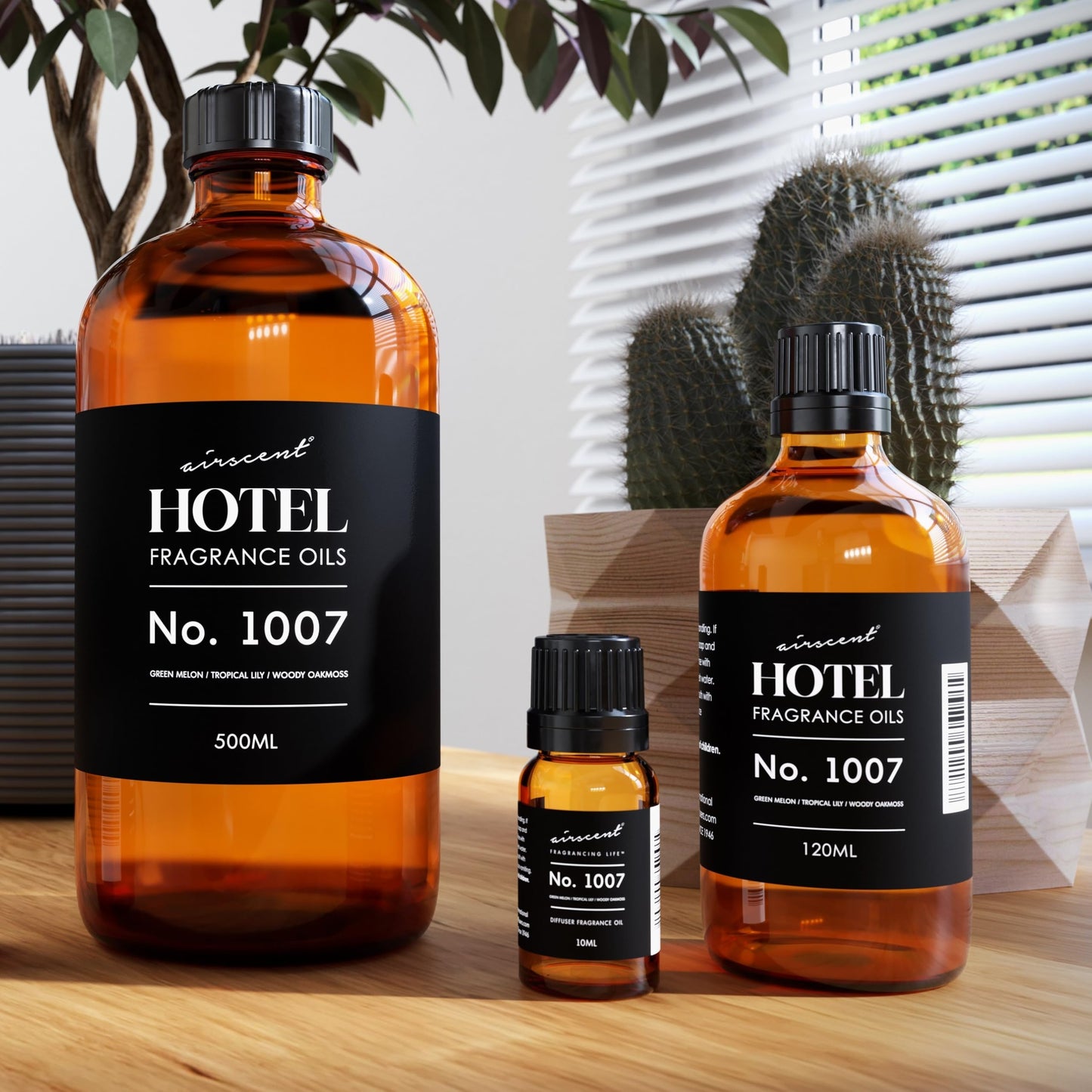 AirScent Hotel Diffuser Oil No. 1007 - Green Melon, Lily & Oakmoss | 30 mL