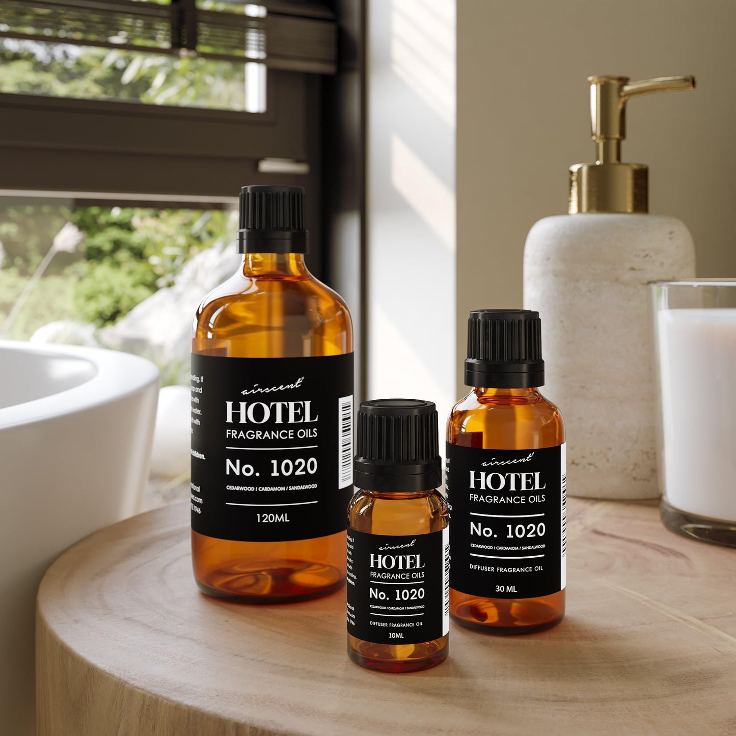 AirScent Hotel Diffuser Oil No. 1020 – Bergamot Cardamom Sandalwood – 10 mL