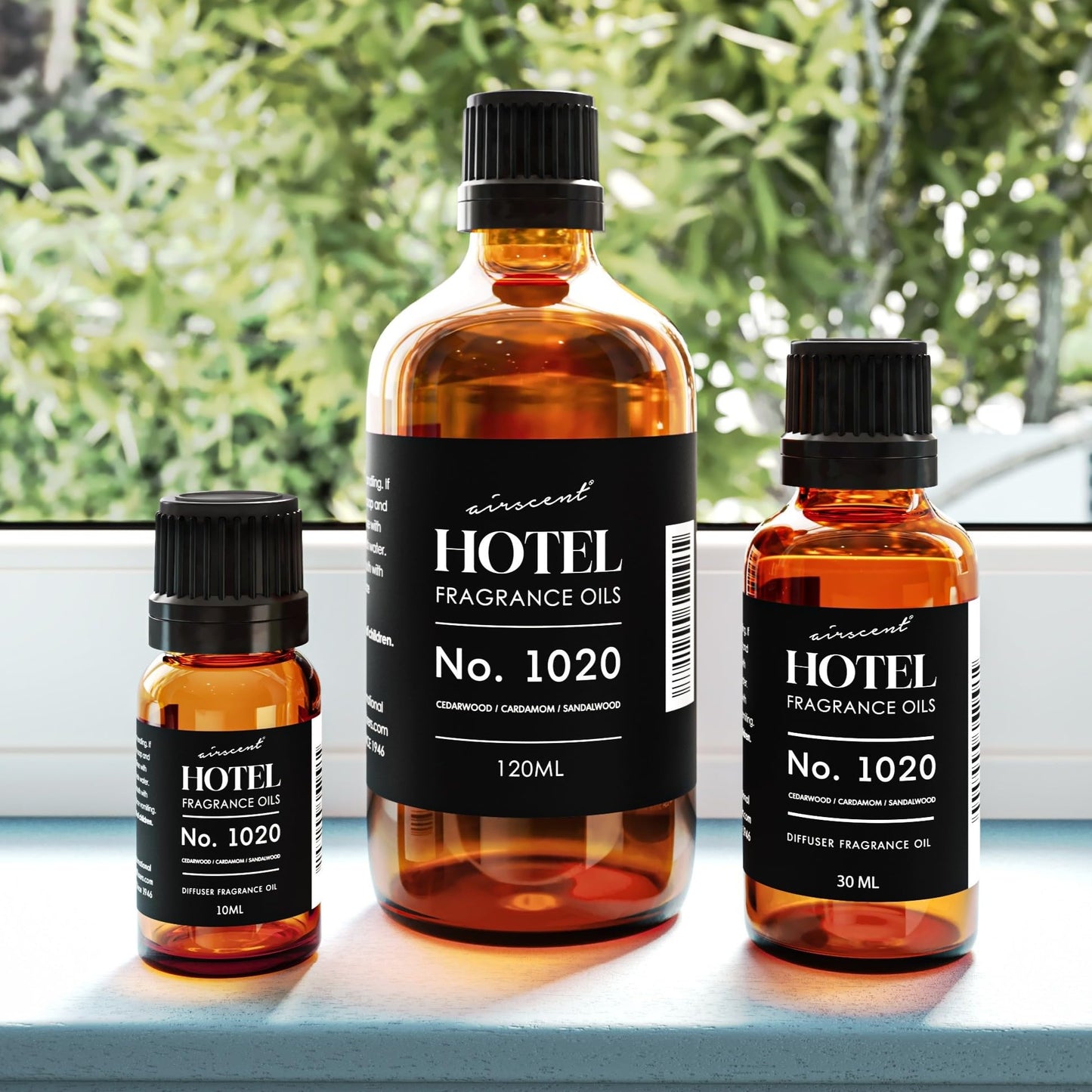 AirScent Hotel Diffuser Oil No. 1020 – Bergamot Cardamom Sandalwood – 120 mL