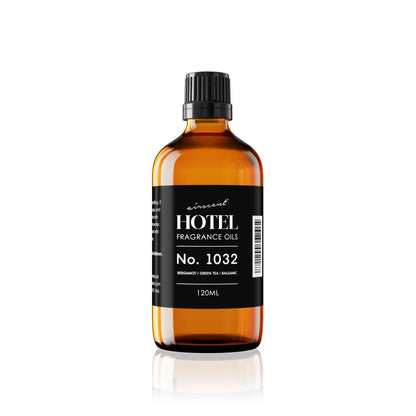 AirScent Hotel Diffuser Oil No. 1032 – Bergamot Green Tea, Hotel Scent Dupe | 120 mL Glass Bottle