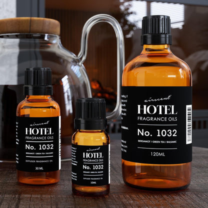 AirScent Hotel Diffuser Oil No. 1032 – Bergamot Green Tea, Hotel Scent Dupe | 120 mL Glass Bottle