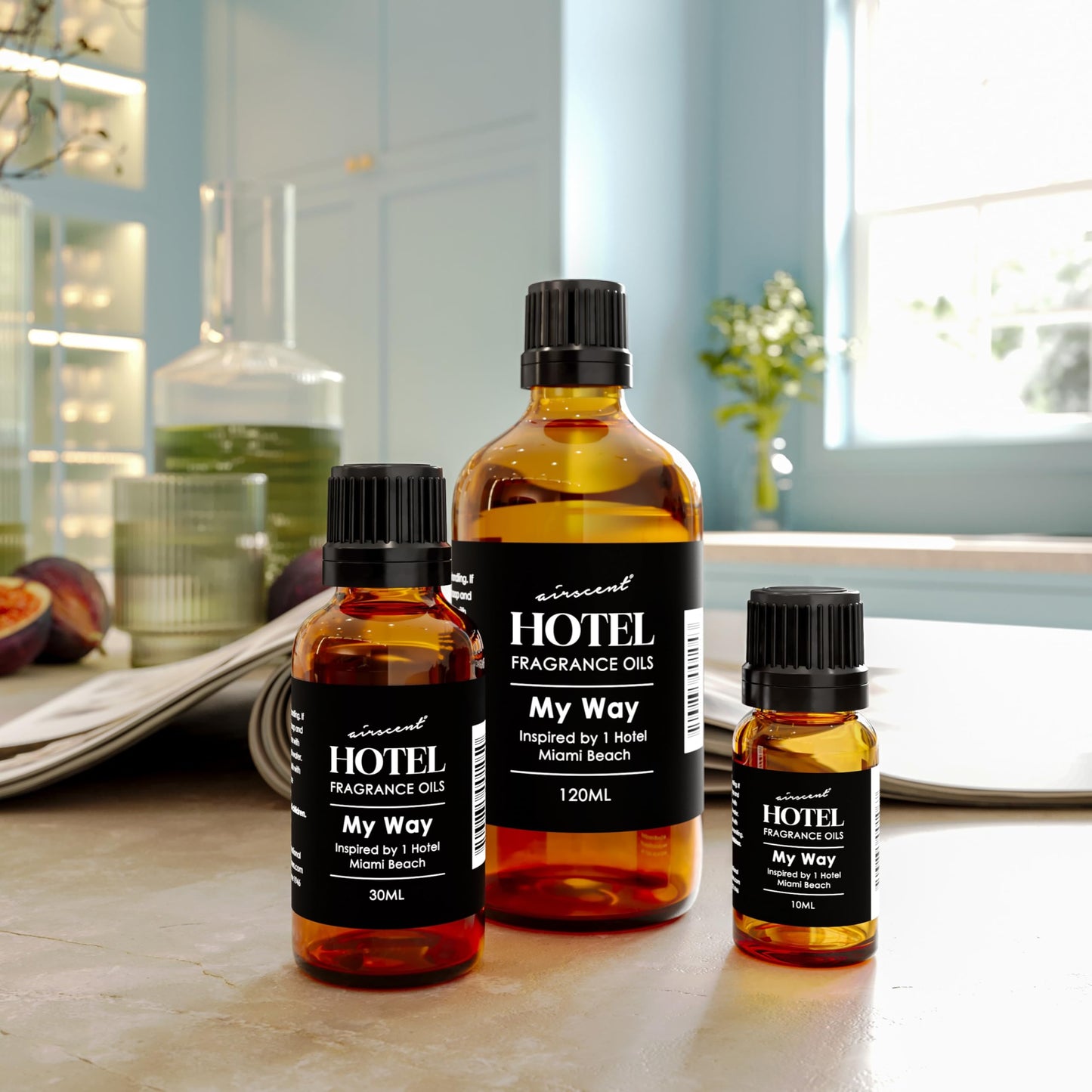 AirScent My Way Diffuser Oil - Inspired by The 1 Hotel Miami Scent, 10 mL Glass Dropper Bottle