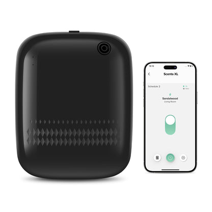 Airversa Smart Scent Air Machine ANW-Black - 400 mL Waterless Diffuser for Large Rooms (Up to 2000 sq ft)