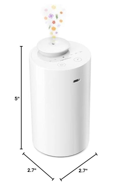 Airversa AN6 White Waterless Diffuser – 0.7 oz / 20 mL, Battery-Operated